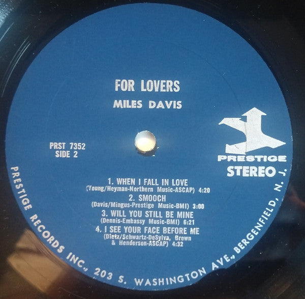 Miles Davis - Plays For Lovers (LP, Comp, RM)