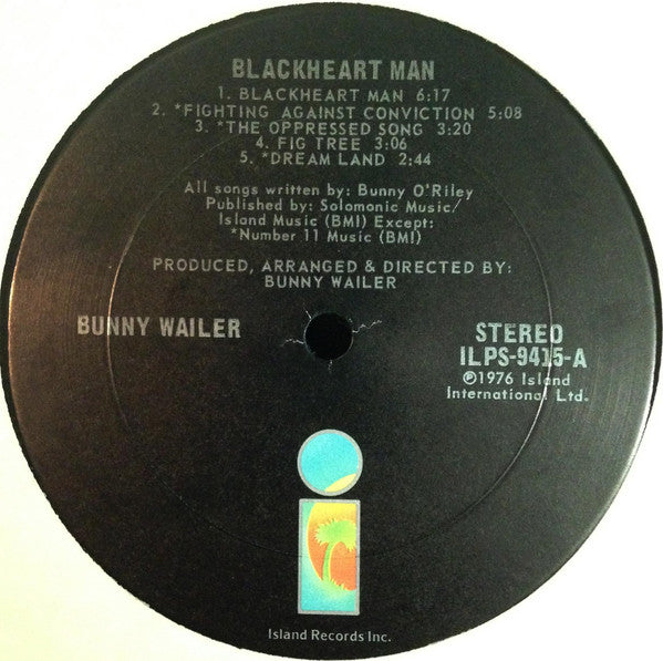 Bunny Wailer - Blackheart Man (LP, Album, Gat)