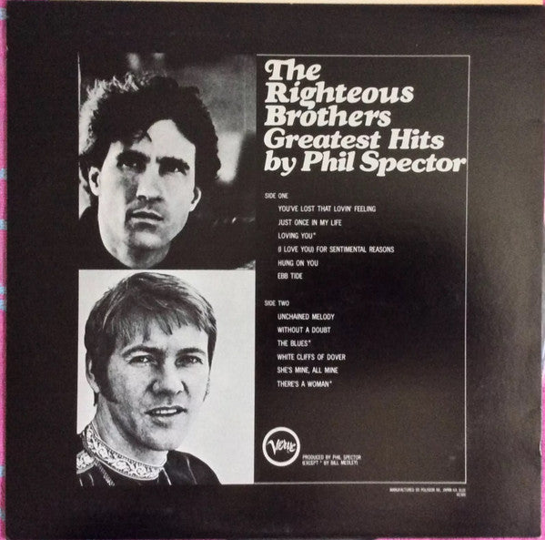 The Righteous Brothers - Greatest Hits by Phil Spector. (LP, Comp, RE)