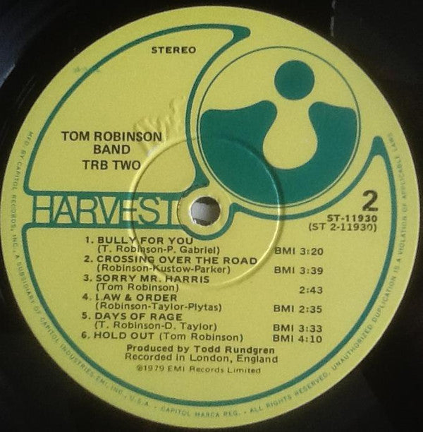 Tom Robinson Band - TRB Two (LP, Album, Win)