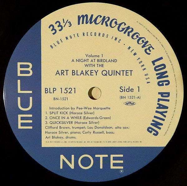 Art Blakey Quintet - A Night At Birdland, Volume 1(LP, Album, Mono,...