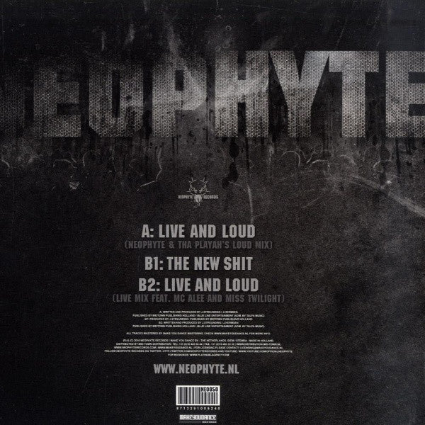 Neophyte - Live And Loud (12"")