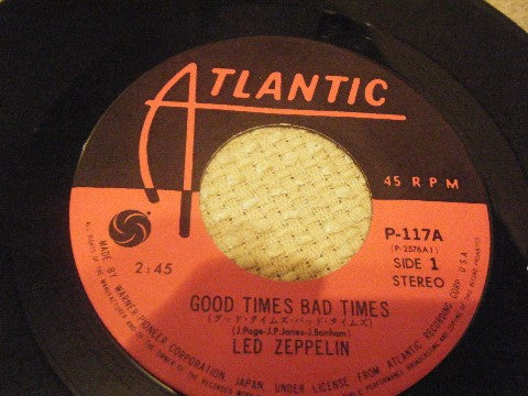 Led Zeppelin - Good Times Bad Times (7"", Single)