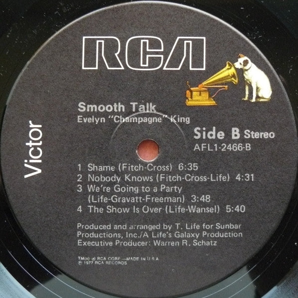 Evelyn ""Champagne"" King* - Smooth Talk (LP, Album, RE)