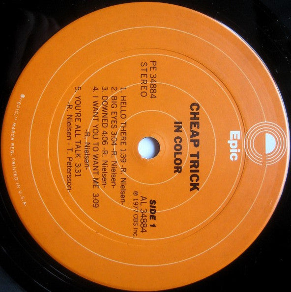 Cheap Trick - In Color (LP, Album, San)