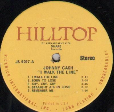 Johnny Cash - I Walk The Line (LP, Comp)