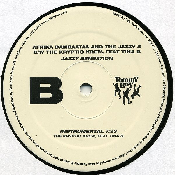 Afrika Bambaataa & The Jazzy 5 - Jazzy Sensation(12", RE)