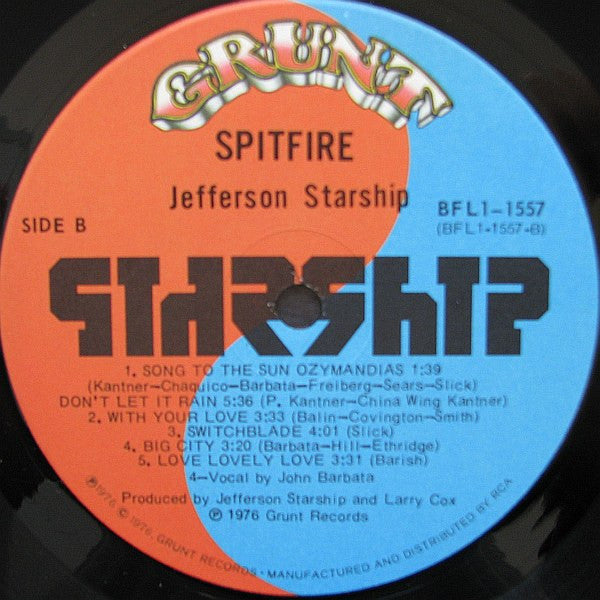 Jefferson Starship - Spitfire (LP, Album)