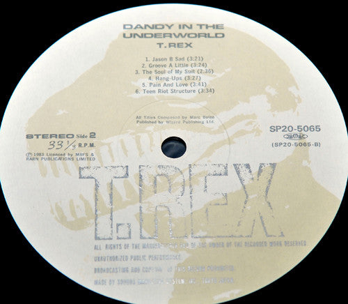 T. Rex - Dandy In The Underworld (LP, Album, RE)