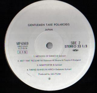 Japan - Gentlemen Take Polaroids = 孤独な影 (LP, Album, Ltd, Promo, 見 本)