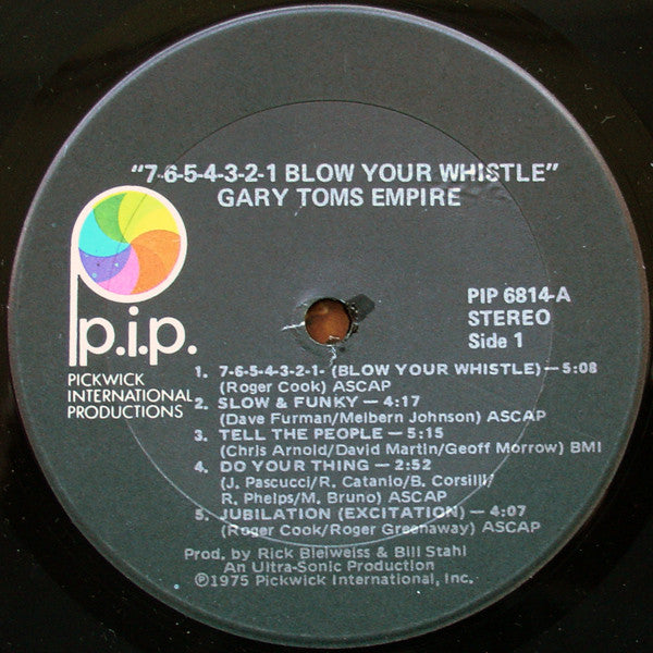 Gary Toms Empire - 7-6-5-4-3-2-1 Blow Your Whistle (LP, Album, Gat)