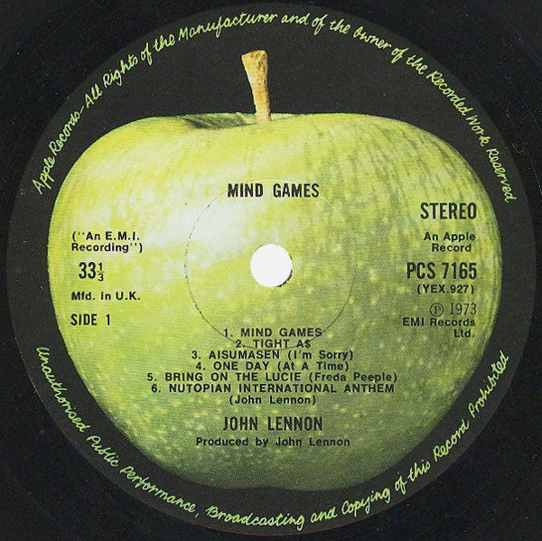 John Lennon - Mind Games (LP, Album)