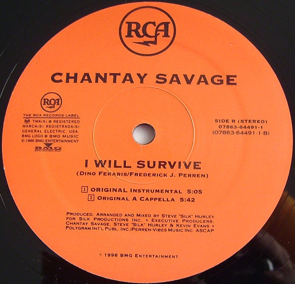 Chantay Savage - I Will Survive (12"")