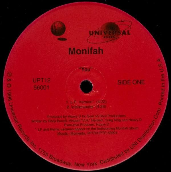 Monifah - You (12"", Single)