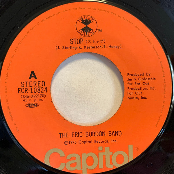 The Eric Burdon Band* - Stop (7"")