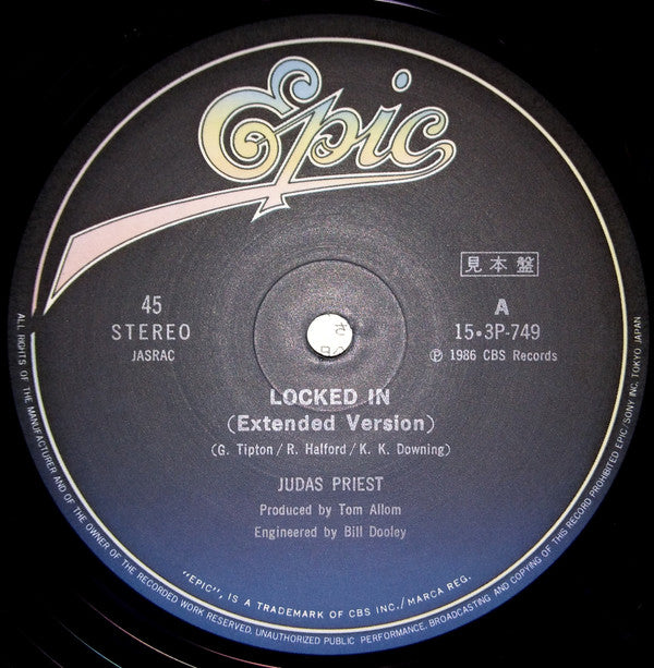 Judas Priest - Locked In (12"", Promo)