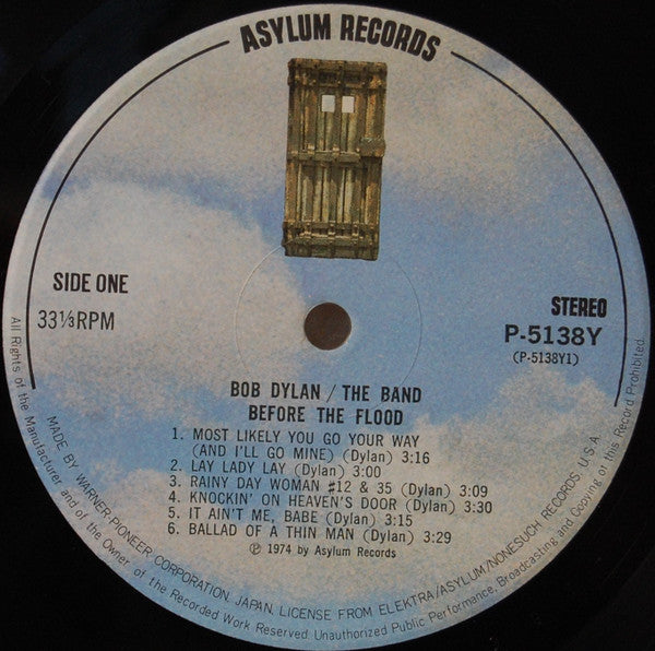 Bob Dylan / The Band - Before The Flood (2xLP, Album, Gat)
