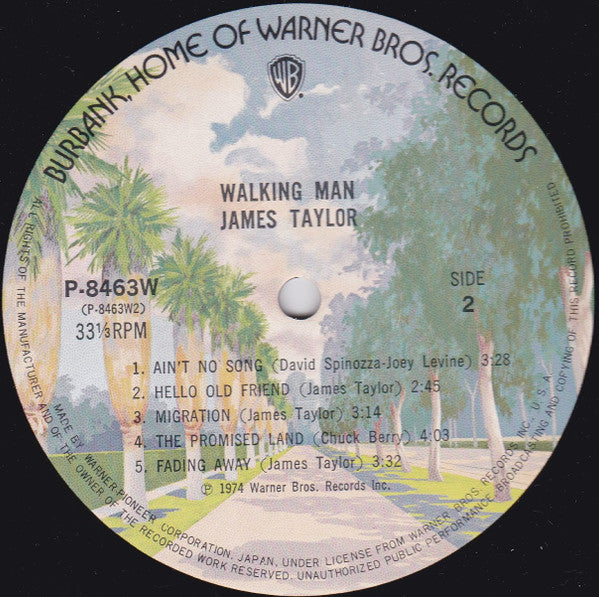 James Taylor (2) - Walking Man (LP, Album)