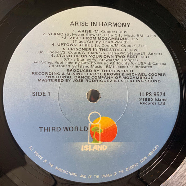 Third World - Arise In Harmony (LP, Album, LA )