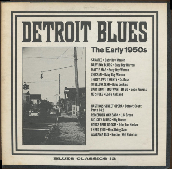 Various - Detroit Blues - The Early 1950s (LP, Comp)