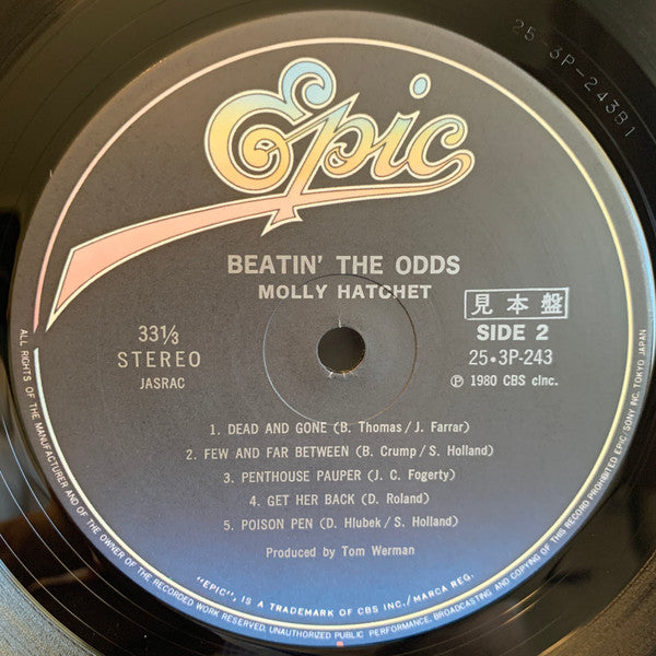 Molly Hatchet - Beatin' The Odds (LP, Album, Promo)