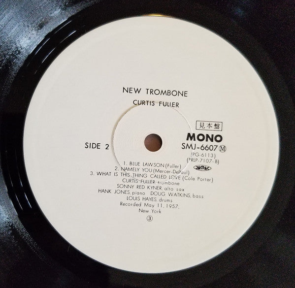 Curtis Fuller - New Trombone (LP, Album, Mono, Promo, RE)