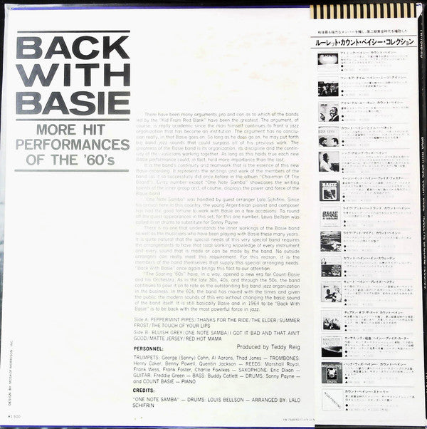 Count Basie - Back With Basie (LP, Album, RE)