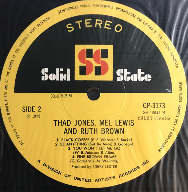 Thad Jones & Mel Lewis - The Big Band Sound Of Thad Jones • Mel Lew...