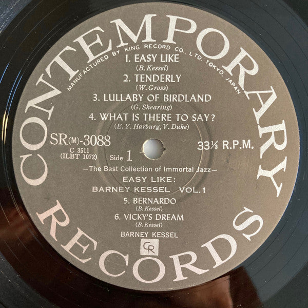 Barney Kessel - 'Easy Like' Barney Kessel Volume 1(LP, Album, Mono,...