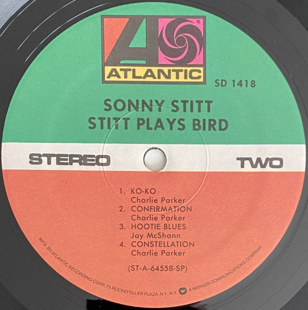 Sonny Stitt - Stitt Plays Bird (LP, Album, RE, SP )