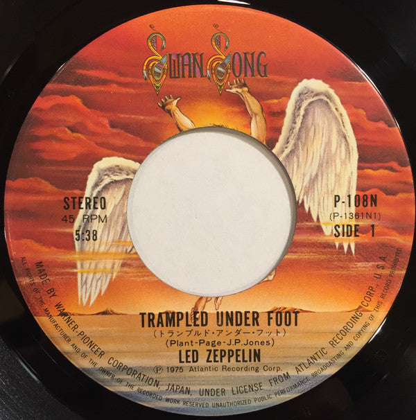 Led Zeppelin - Trampled Under Foot / Black Country Woman (7"", Single)