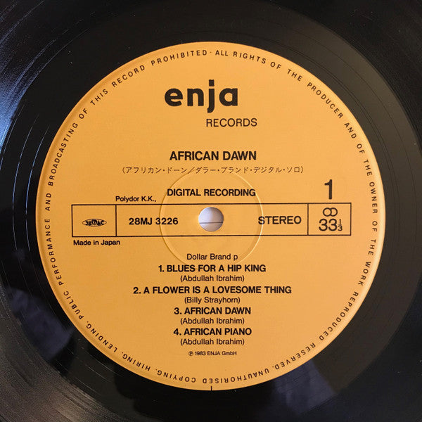 Dollar Brand, Abdullah Ibrahim - African Dawn (LP, Album, Dig)