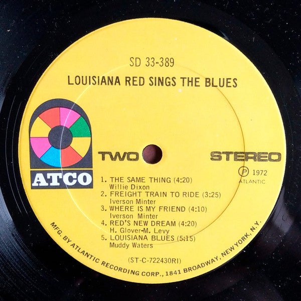 Louisiana Red - Louisiana Red Sings The Blues (LP, Album, RI)
