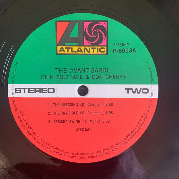 John Coltrane & Don Cherry - The Avant-Garde (LP, Album, RE)
