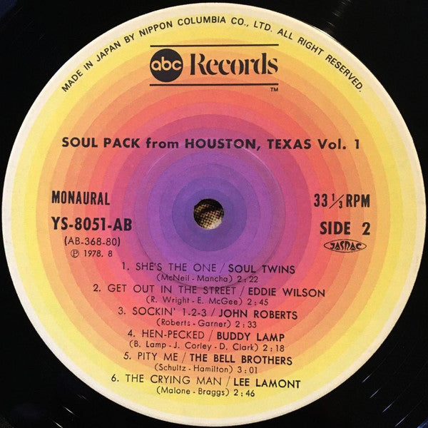 Various - Soul Pack From Houston, Texas Vol.1 (LP, Comp, Mono)