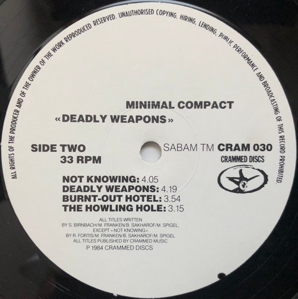 Minimal Compact - Deadly Weapons (LP, Album)