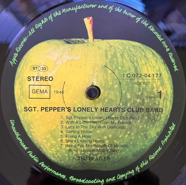 The Beatles - Sgt. Pepper's Lonely Hearts Club Band (LP, Album, RE)