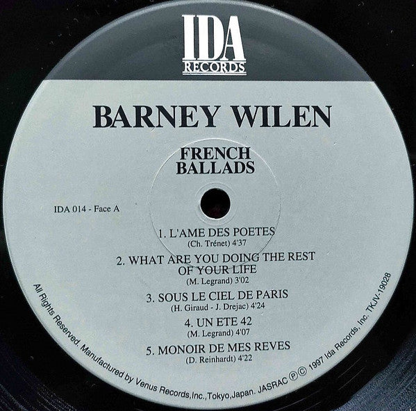 Barney Wilen - French Ballads (LP, Album, Ltd, RE, RM)