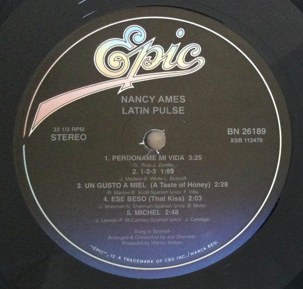 Nancy Ames - Latin Pulse (LP, Album, RE)