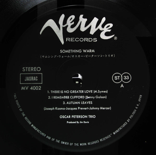 Oscar Peterson - Something Warm (LP, Album, RE)