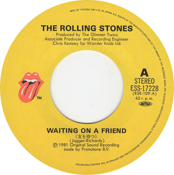 The Rolling Stones - Waiting On A Friend (7"")