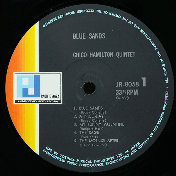 The Chico Hamilton Quintet - Blue Sands (LP, Album, RE)