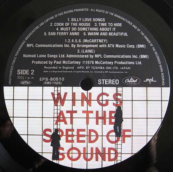 Wings (2) - Wings At The Speed Of Sound (LP, Album)