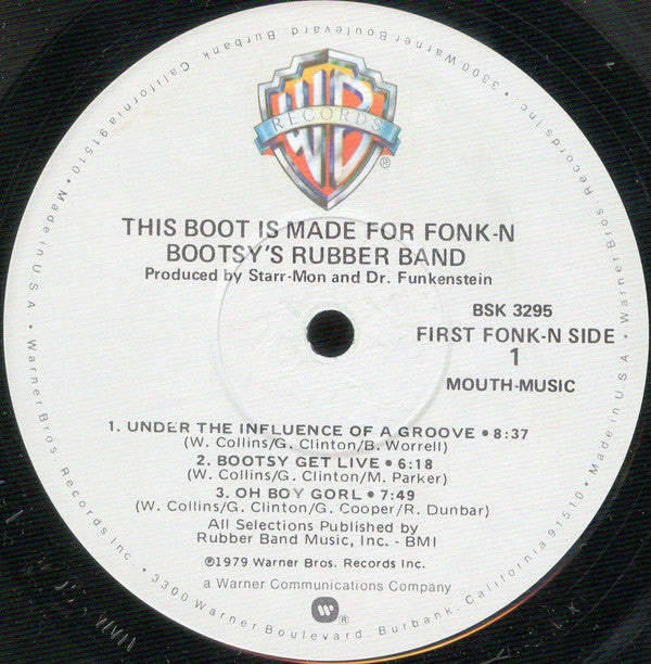 Bootsy's Rubber Band - This Boot Is Made For Fonk-n (LP, Album, Win)