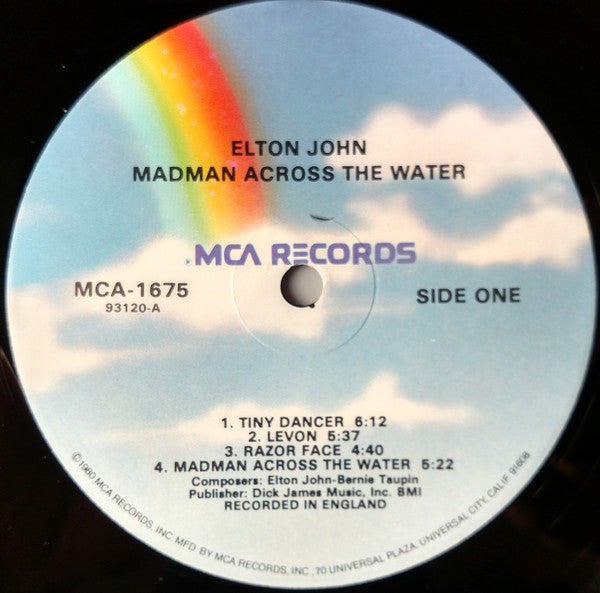 Elton John - Madman Across The Water (LP, Album, RE)