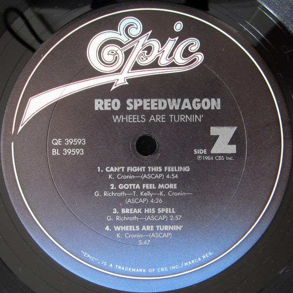 REO Speedwagon - Wheels Are Turnin' (LP, Album, Pit)