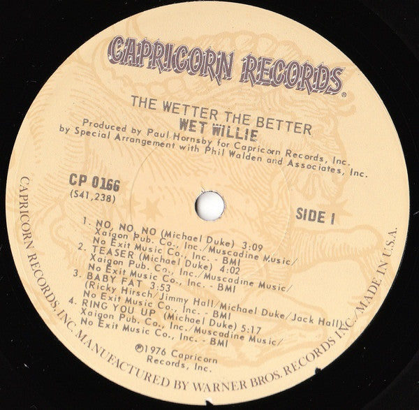 Wet Willie - The Wetter The Better (LP, Album)