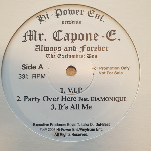 Mr. Capone-E - Always And Forever (The Exclusives: Dos) (12"", Promo)