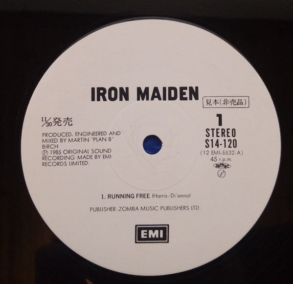 Iron Maiden - Running Free (12"", EP, Promo)