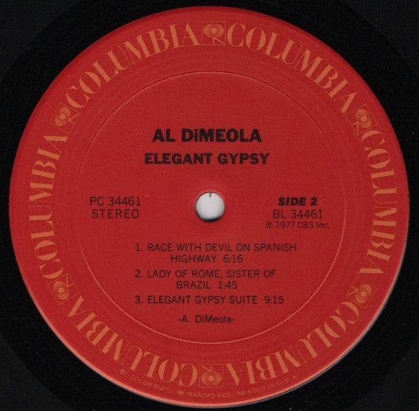 Al Di Meola - Elegant Gypsy (LP, Album, San)